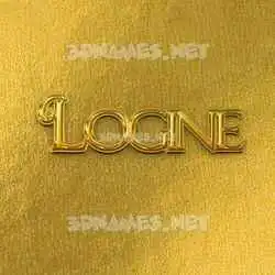 logine in All Gold style - 3D name wallpaper