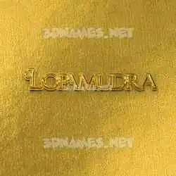 lopamudra in All Gold style - 3D name wallpaper