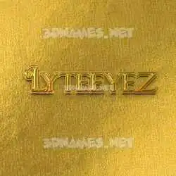 lyteeyez in All Gold style - 3D name wallpaper