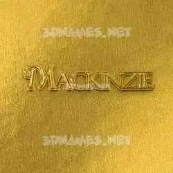 mackinzie in All Gold style - 3D name wallpaper
