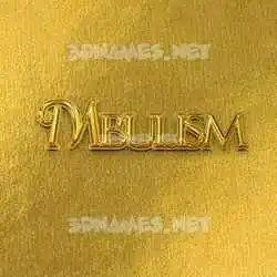 mbulism in All Gold style - 3D name wallpaper