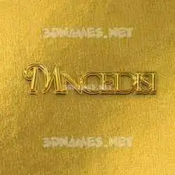 mncedisi in All Gold style - 3D name wallpaper