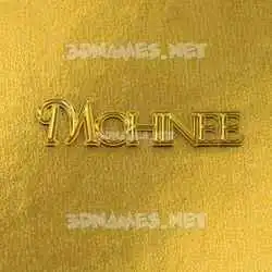 mohinee in All Gold style - 3D name wallpaper