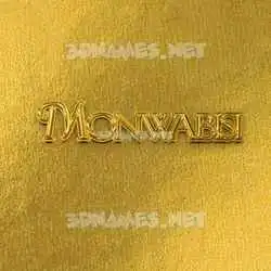 monwabisi in All Gold style - 3D name wallpaper