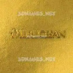 murugesan in All Gold style - 3D name wallpaper