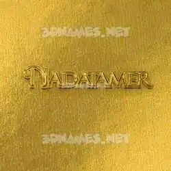 nadatamer in All Gold style - 3D name wallpaper