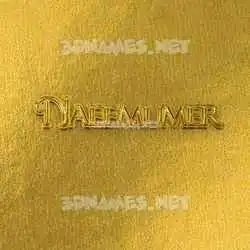 naeemumer in All Gold style - 3D name wallpaper