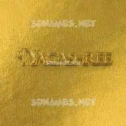 nagashree in All Gold style - 3D name wallpaper