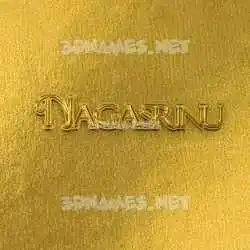 nagasrinu in All Gold style - 3D name wallpaper