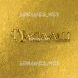 nagavalli in All Gold style - 3D name wallpaper