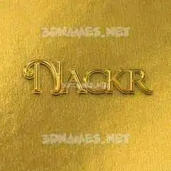 nagkr in All Gold style - 3D name wallpaper