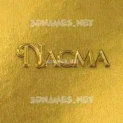 nagma in All Gold style - 3D name wallpaper