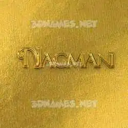 nagmani in All Gold style - 3D name wallpaper