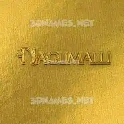 nagumalli in All Gold style - 3D name wallpaper