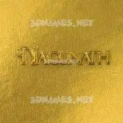 nagunath in All Gold style - 3D name wallpaper