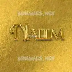 naiiiiim in All Gold style - 3D name wallpaper