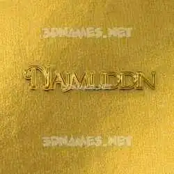 najmuddin in All Gold style - 3D name wallpaper