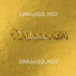 najmunnisa in All Gold style - 3D name wallpaper