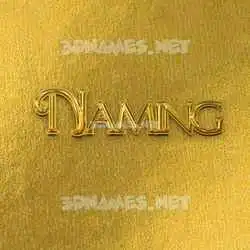 naming in All Gold style - 3D name wallpaper