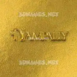 nampally in All Gold style - 3D name wallpaper