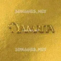 namrita in All Gold style - 3D name wallpaper