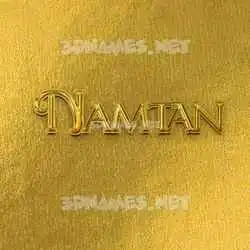 namtan in All Gold style - 3D name wallpaper