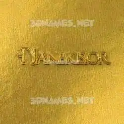 nanbkisior in All Gold style - 3D name wallpaper