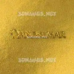 nandkumar in All Gold style - 3D name wallpaper