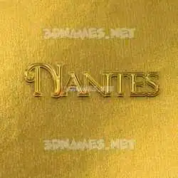 nanites in All Gold style - 3D name wallpaper