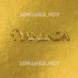 nanjunda in All Gold style - 3D name wallpaper