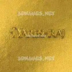 nareshraj in All Gold style - 3D name wallpaper