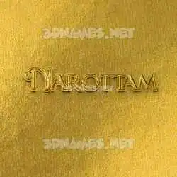 narottam in All Gold style - 3D name wallpaper