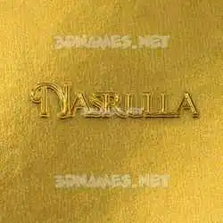 nasrulla in All Gold style - 3D name wallpaper