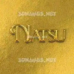 natsu in All Gold style - 3D name wallpaper