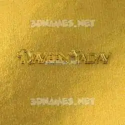 naveen yadav in All Gold style - 3D name wallpaper