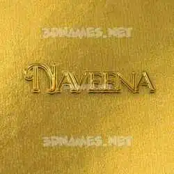 naveena in All Gold style - 3D name wallpaper