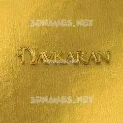 navkaran in All Gold style - 3D name wallpaper