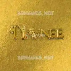 navnee in All Gold style - 3D name wallpaper