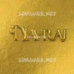 navraj in All Gold style - 3D name wallpaper