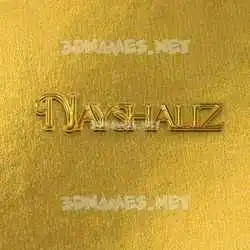 nayshaliz in All Gold style - 3D name wallpaper