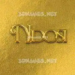 ndosi in All Gold style - 3D name wallpaper