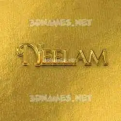 neelam in All Gold style - 3D name wallpaper