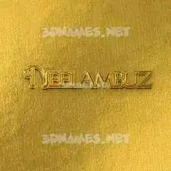 neelambuz in All Gold style - 3D name wallpaper