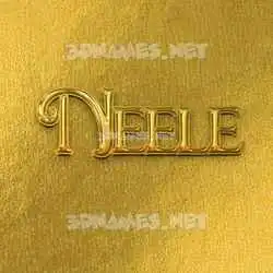 neele in All Gold style - 3D name wallpaper