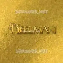 neelmani in All Gold style - 3D name wallpaper