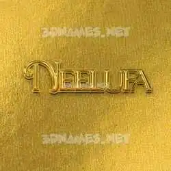 neelufa in All Gold style - 3D name wallpaper