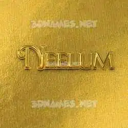 neelum in All Gold style - 3D name wallpaper