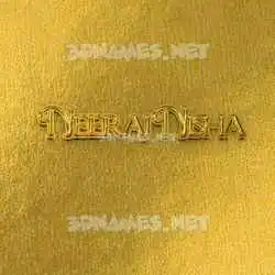 neeraj nisha in All Gold style - 3D name wallpaper