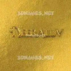 neerajluv in All Gold style - 3D name wallpaper