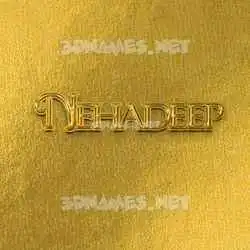 nehadeep in All Gold style - 3D name wallpaper